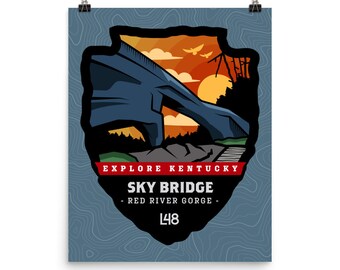 Red River Gorge Sky Bridge Poster