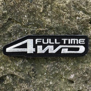 Full Time 4 Wheel Drive Patch (Silver)