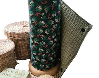 Essuie-tout lavable réutilisable en nid d'abeille oeko-tex vert sauge | Rouleau 5 feuilles | Zéro déchet | Cuisine | coton Ombilo émeraude