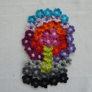 Lot of small cotton crochet flowers image 4