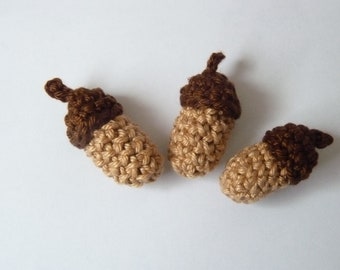 Set of 3 crochet tassels
