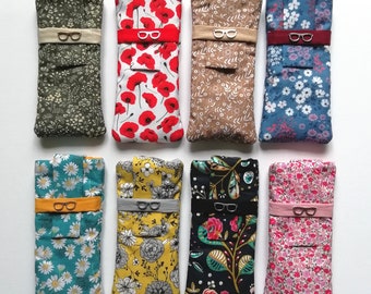 Floral glasses case