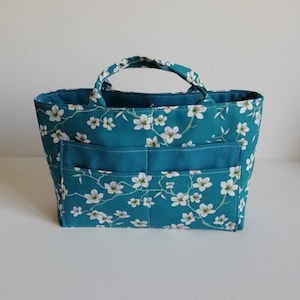 Pfauenblauer Mandelbaum-Organizer – Taschen-Organizer – Handtaschen-Aufbewahrung