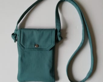 Forest green phone bag - mini bag