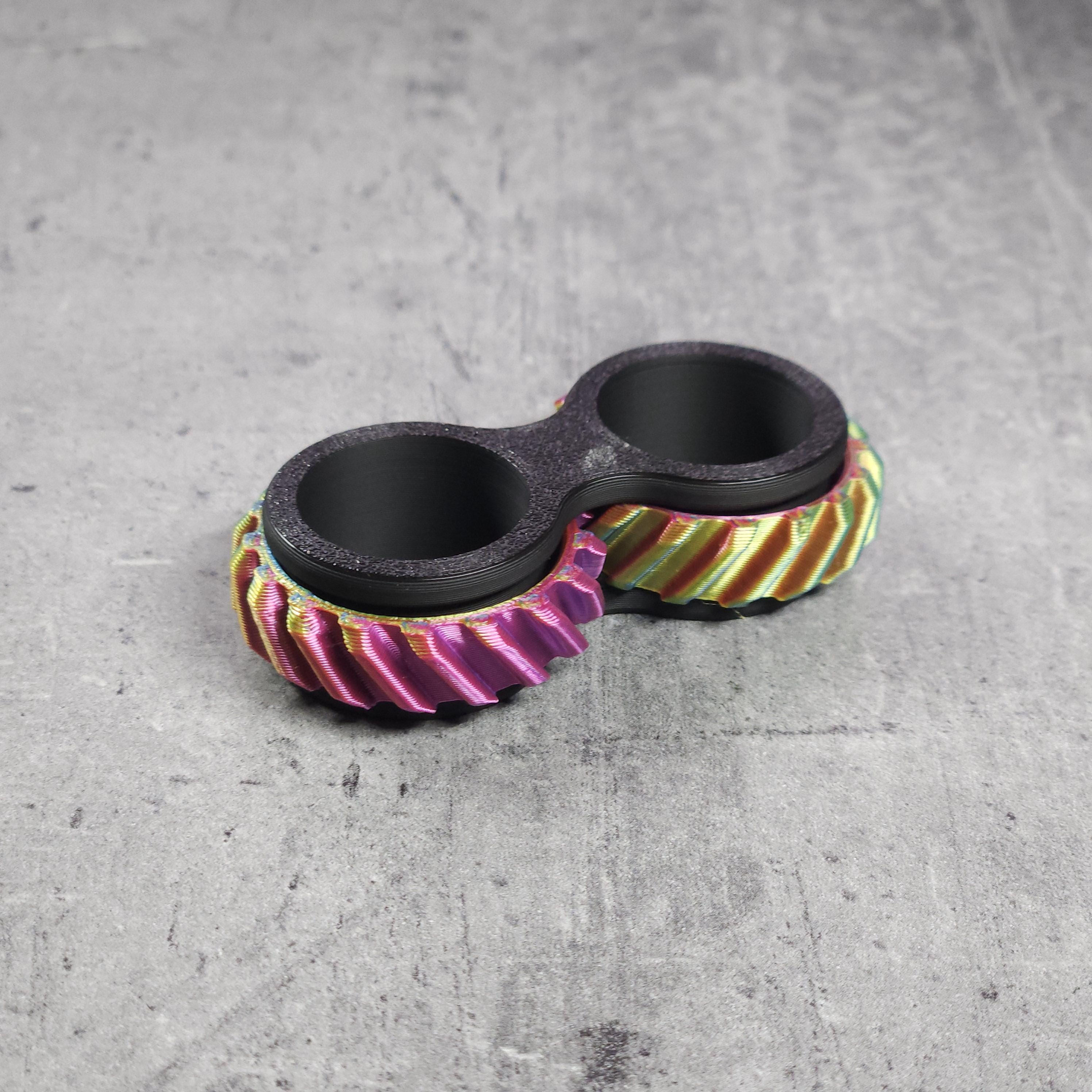 Anello Meccanico EDC Fidget Clicker Slider – Ottone – Giocattolo Antistress Tattico - Foto 4