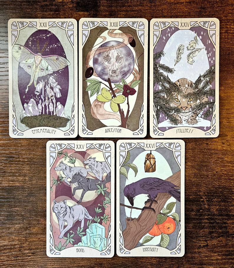 Forager's Daughter Tarot: Afterlight Edition Deck & Printed Guidebook, Deluxe Divination Set image 10