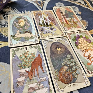 Forager's Daughter Tarot: Afterlight Edition Deck & Printed Guidebook, Deluxe Divination Set image 3