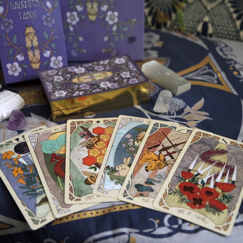 Forager's Daughter Tarot: Afterlight Edition Deck & Printed Guidebook, Deluxe Divination Set image 4