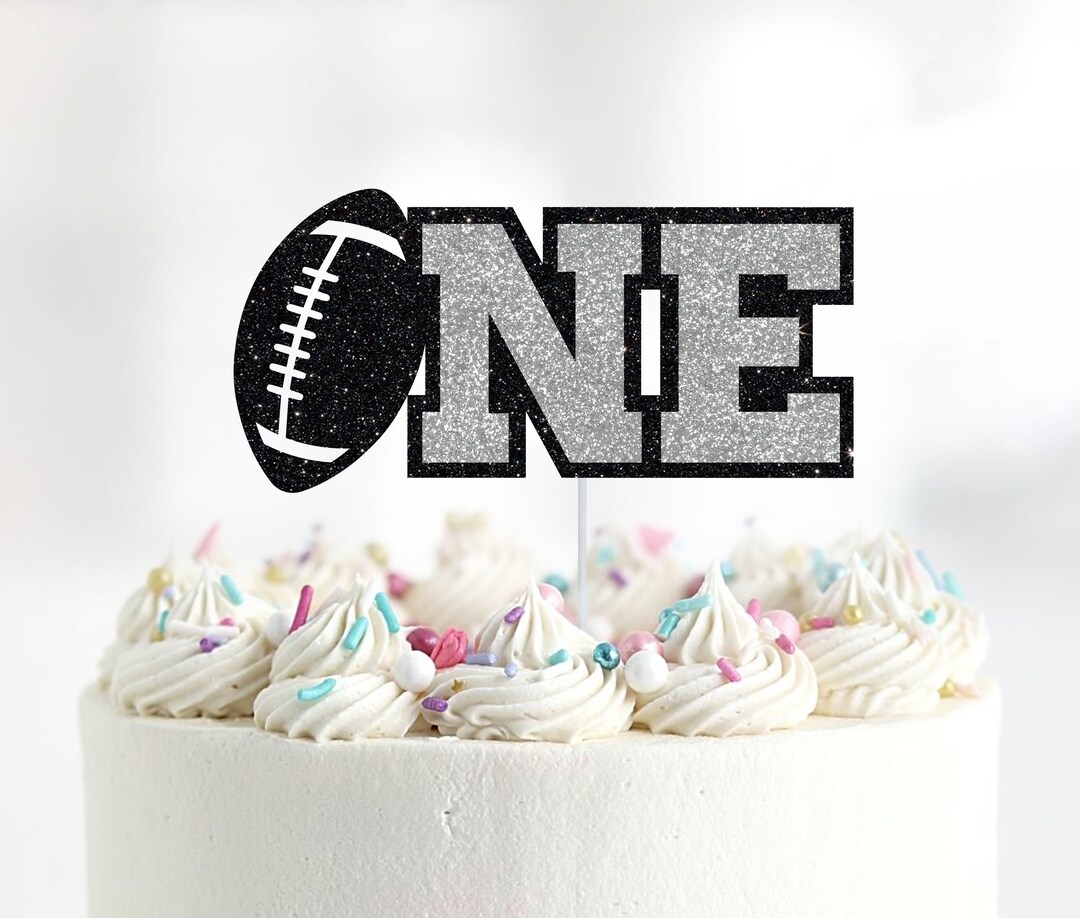 Football One Cake Topper, First Down Cake Topper, Super Bowl Cake Topper, NFL Cake Topper