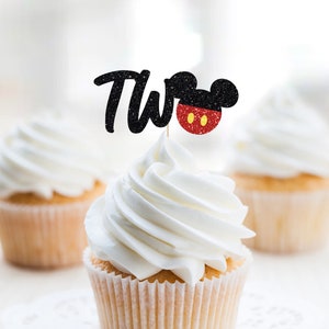 Two Cupcake Topper, TWOdles Cupcake Topper, I'm Twodles Cupcake Topper, Boys 2nd Birthday, Second Birthday, Mouse Theme Birthday Ideas