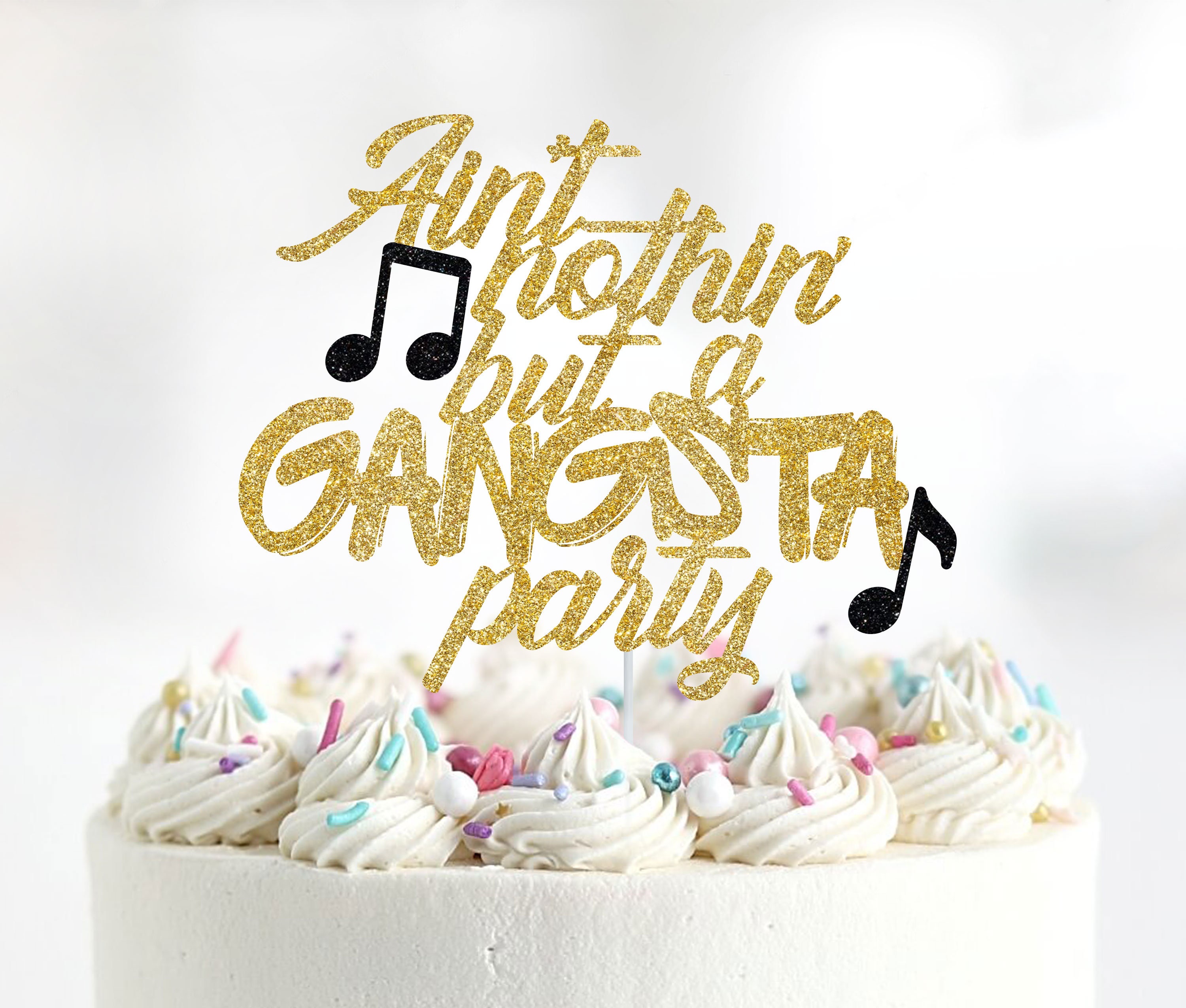 90s Hip Hop Party Decorations An't Nothng But A Gangster Party An't Nothg  But | Etsy Gangster Party Decorations, image size:3000x2550