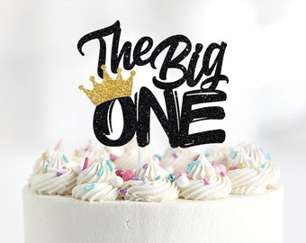 The Big One Cake Topper, Notorious One Cake Topper, One Crown Cake Topper, Wild One Cake Topper, Prince, Mr. Onederful, Hip Hop Birthday