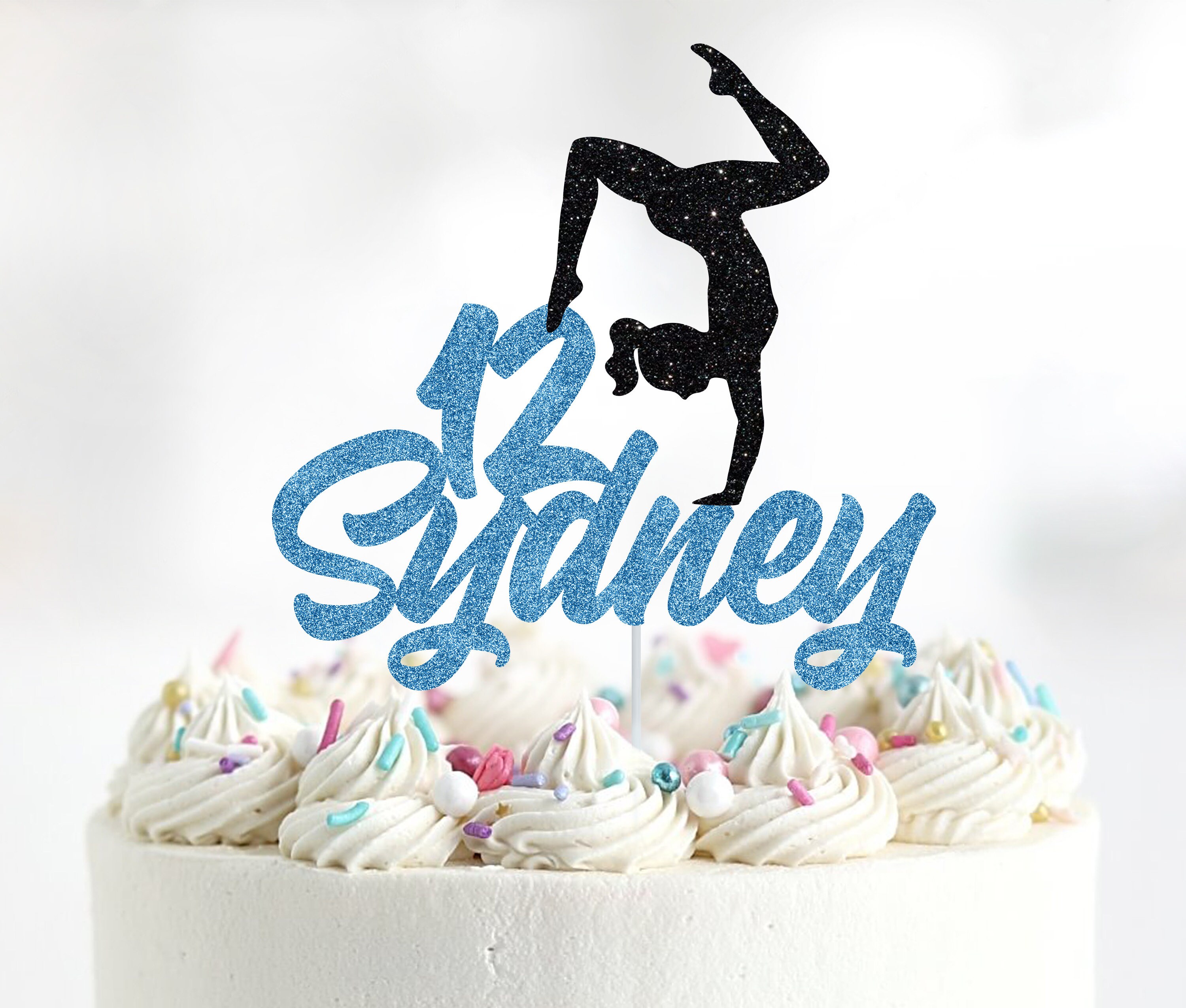 Gymnastics Cake Toppers
 Personalized Gymnastics Cake Topper Custom Gymnastics Cake Etsy