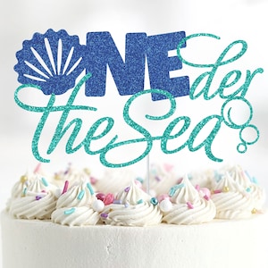 ONEder The Sea Cake Topper, Under The Sea First Birthday, Ocean Themed 1st Birthday Cake Topper, Mermaid 1st Birthday Topper, Party Decor