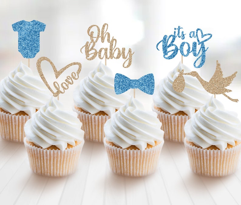 It S A Boy Baby Shower Cupcake Topper Set Party Decorations Shower Decorations Cake Toppers Picks Paper Party Supplies Pimeimmobiliare It