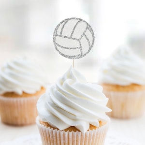 Volleyball Cupcake Topper, Volleyball Birthday Cupcake Topper, Court, Ball Cupcake Topper, Sports, Boys Sports, Girls Sports, Boys Sports