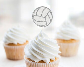 Volleyball Cupcake Topper, Volleyball Birthday Cupcake Topper, Court, Ball Cupcake Topper, Sports, Boys Sports, Girls Sports, Boys Sports