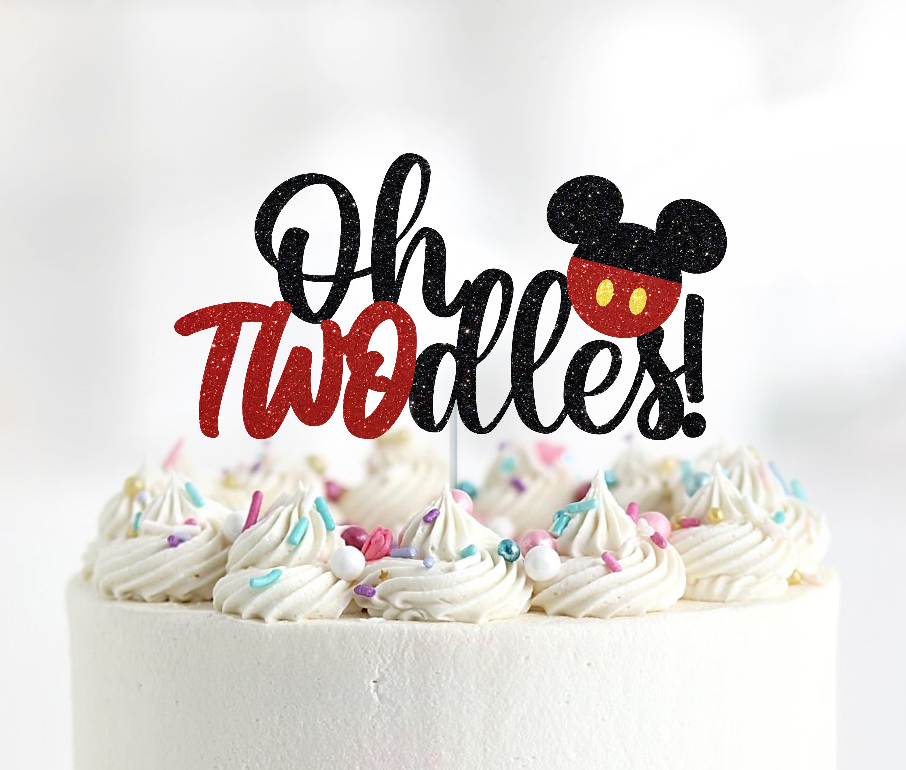 Oh TWOdles Cake Topper, I'm Twodles Cake Topper, Boys 2nd Birthday, Second Birthday, Mouse Ears Cake Topper, Party Ideas, Party Decorations