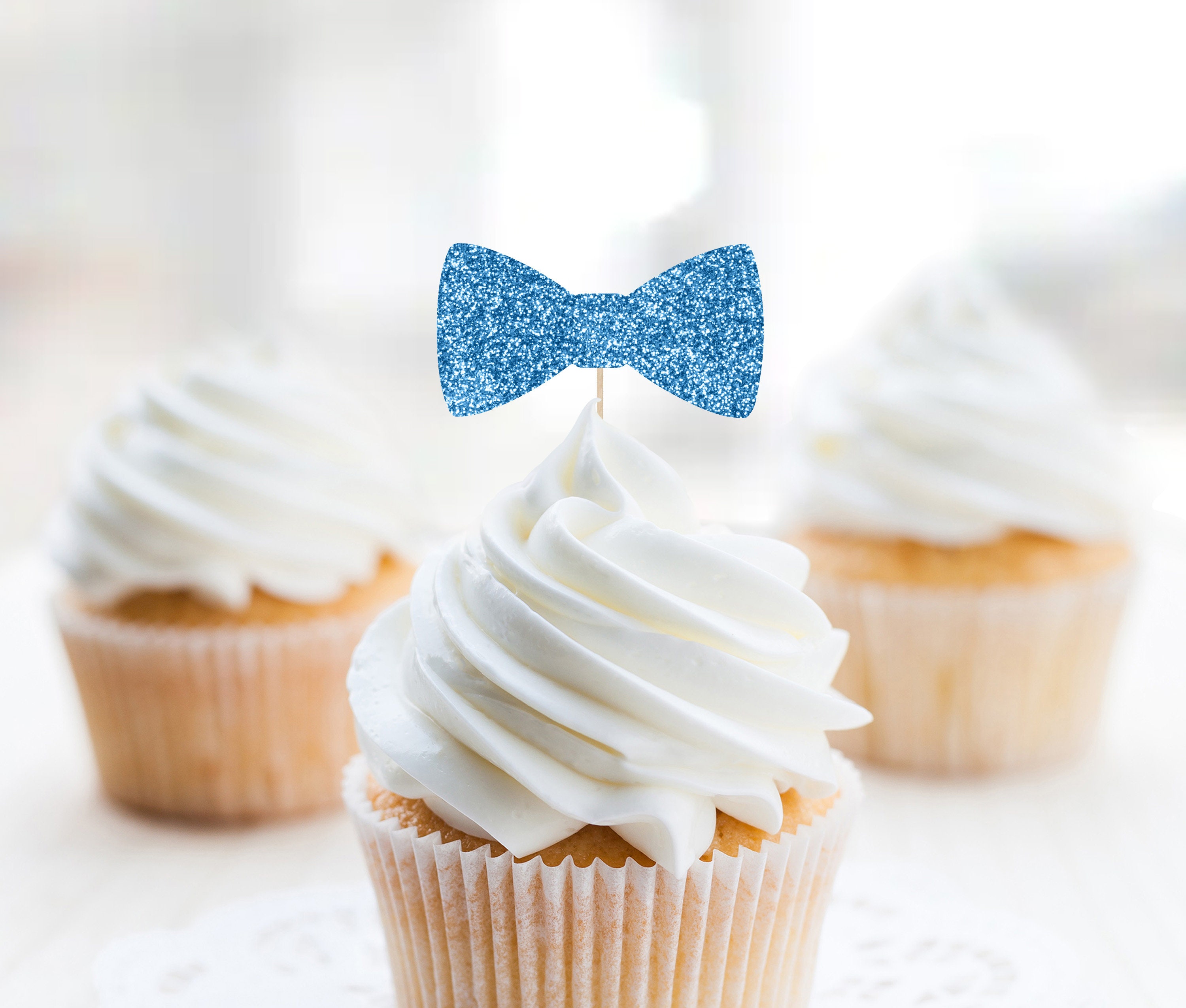 Gyufise 42 decorazioni per cupcake a forma di stella di dimensioni miste, arancioni glitterate, per cupcake, matrimoni, fidanzamenti, addio al nubilato, baby shower, feste di compleanno, decorazioni