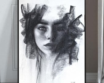 Hiroto Aoyagi | Charcoal drawing 木炭ドローイング 木炭は消え