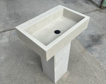 Concrete sink handmade