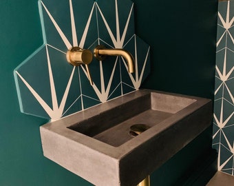 Bathroom concrete sink