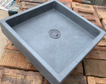 Square bathroom Concrete Sink