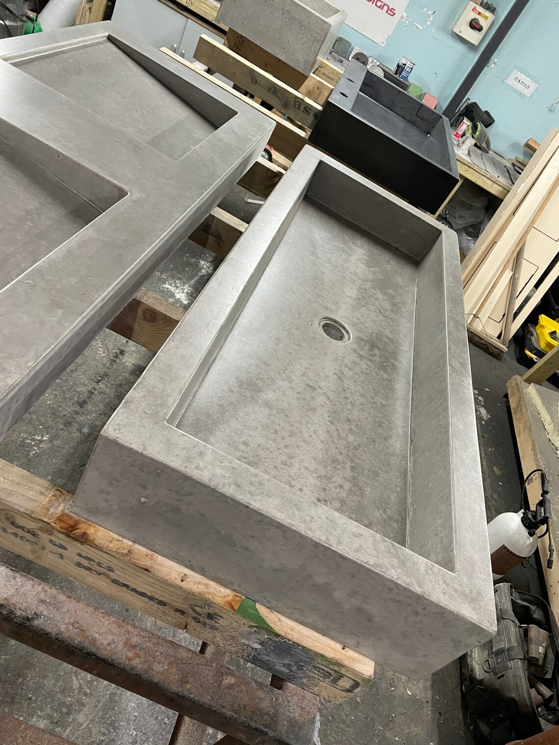 Large Concrete Trough Sink Etsy