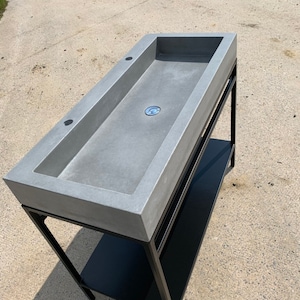 Concrete sink and frame