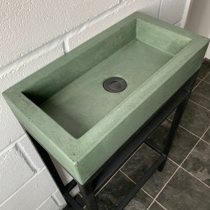 Concrete sink and frame