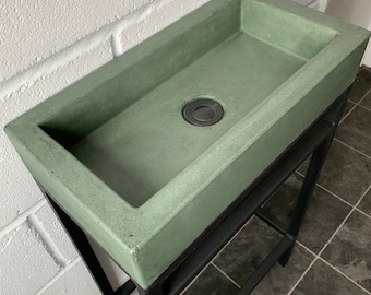 Concrete sink and frame