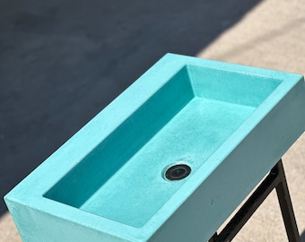 Concrete bathroom sink