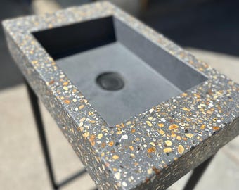 Handmade Terrazzo Concrete Sink – Luxury Modern Basin