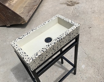 Concrete terrazzo Sink & frame