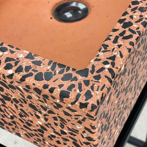 Handmade Terrazzo Concrete Sink – Modern Luxury Bathroom Basin