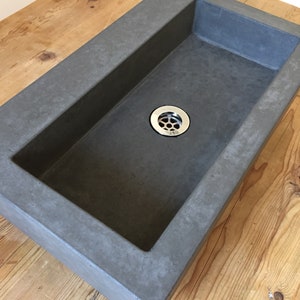 Bathroom concrete sink image 8