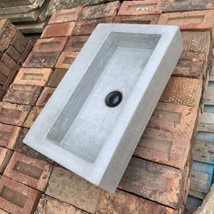 Bathroom concrete sink