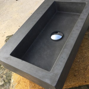 Bathroom concrete sink image 5