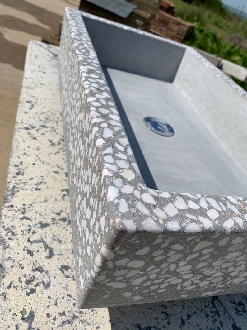 Terrazzo Bathroom Concrete Sink