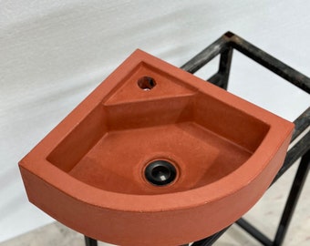 Concrete bathroom sink