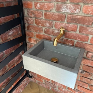 Lavabo de hormigón para baño