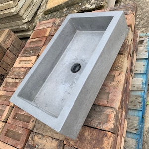 Bathroom Concrete trough sink