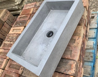 Bathroom Concrete trough sink