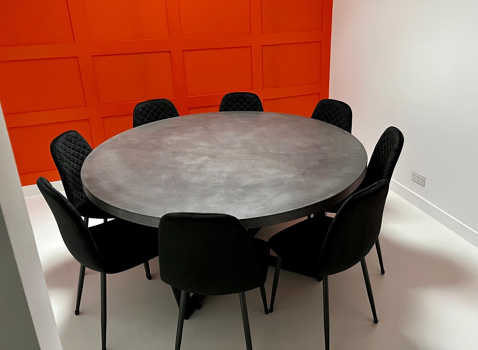 Round Concrete Dining Table - Etsy