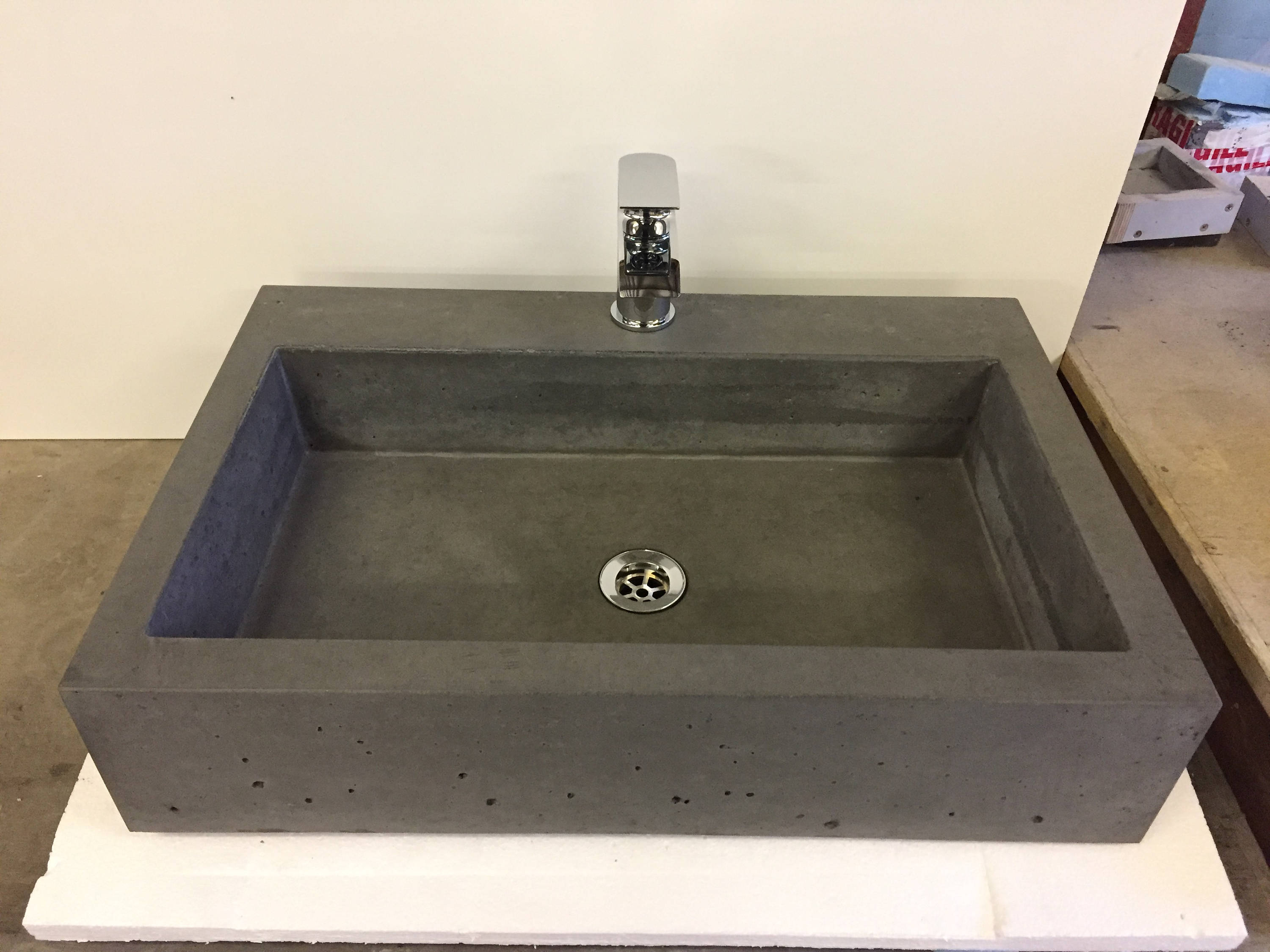 Concrete sink handmade