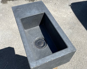 Mini concrete bathroom sink