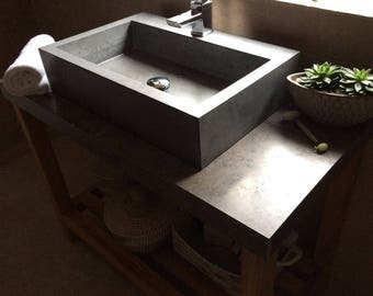 Concrete sink handmade