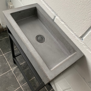 Concrete sink and frame