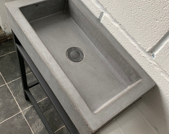 Concrete sink and frame