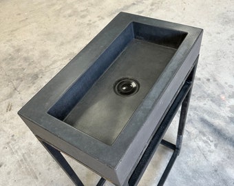 Concrete Bathroom Sink & Frame